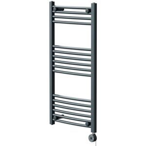 Wholesale Domestic - Marco Anthracite 1000mm x 500mm Curved Digital Thermostatic Electric Heated Towel Rail Wholesale Domestic - Marco Anthracite 1000mm x 500mm Curved Digital Thermostatic Electric Heated Towel Rail