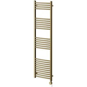 Wholesale Domestic - Marco Colore Brushed Brass 1600mm x 500mm Curved Digital Thermostatic Electric Heated Towel Rail Wholesale Domestic - Marco Colore Brushed Brass 1600mm x 500mm Curved Digital Thermostatic Electric Heated Towel Rail