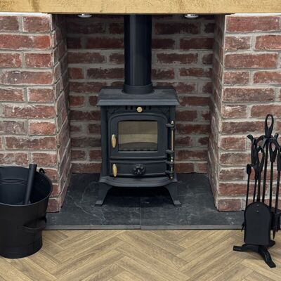 CRYTEC 4.5KW Multifuel Wood Stove Log Burner Cast Iron JA013S CRYTEC 4.5KW Multifuel Wood Stove Log Burner Cast Iron JA013S