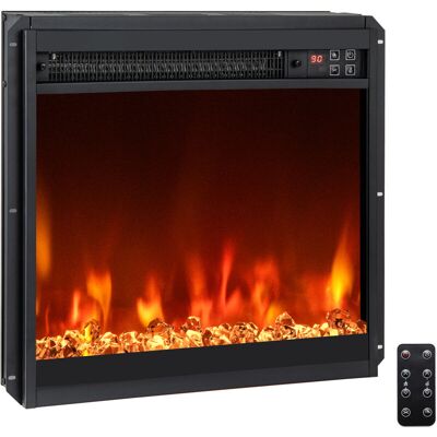 COSTWAY 18” Electric Fireplace Insert Recessed 1500W Fireplace Heater-Black COSTWAY 18” Electric Fireplace Insert Recessed 1500W Fireplace Heater-Black