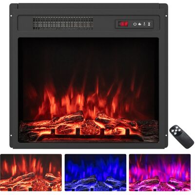 COSTWAY 20” Electric Fireplace Insert 750W/1500W Fireplace Heater w/9H Timer COSTWAY 20” Electric Fireplace Insert 750W/1500W Fireplace Heater w/9H Timer