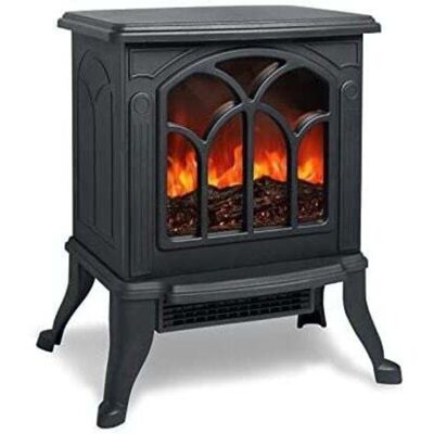 SNQ Electric fireplace with heating and wood-burning effect, LED electric fireplace with flame effect, energy-saving stove, 750W/1500W, switchable SNQ Electric fireplace with heating and wood-burning effect, LED electric fireplace with flame effect, energy-saving stove, 750W/1500W, switchable