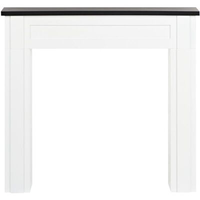 Beliani Baudin fireplace mantel - Classic white MDF decor Beliani Baudin fireplace mantel - Classic white MDF decor