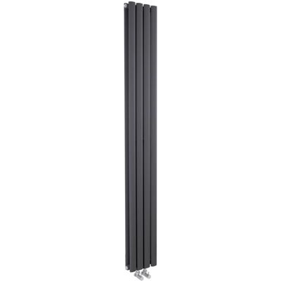 Hudson Reed Revive Vertical Radiator - Anthracite Grey - 1800x237mm Hudson Reed Revive Vertical Radiator - Anthracite Grey - 1800x237mm