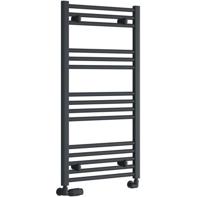 Reina - Capo Straight Heated Towel Rail 1000mm h x 400mm w - Anthracite Reina - Capo Straight Heated Towel Rail 1000mm h x 400mm w - Anthracite