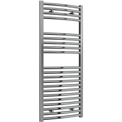 Reina - Diva Curved Heated Towel Rail 1200mm h x 500mm w Chrome Reina - Diva Curved Heated Towel Rail 1200mm h x 500mm w Chrome