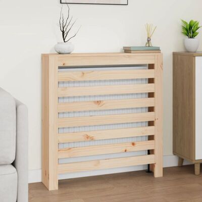 vidaXL Brown 79.5x19x84 cm Solid Pine Wooden Radiator Cover - Radiator Cabinet vidaXL Brown 79.5x19x84 cm Solid Pine Wooden Radiator Cover - Radiator Cabinet
