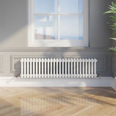 Park Lane - Colosseum Double Bar - White - Radiator Park Lane - Colosseum Double Bar - White - Radiator