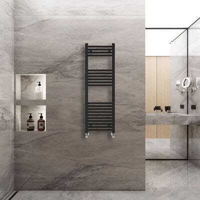 Warmehaus - Straight - 1200x400 mm - Black - Towel Rail Warmehaus - Straight - 1200x400 mm - Black - Towel Rail