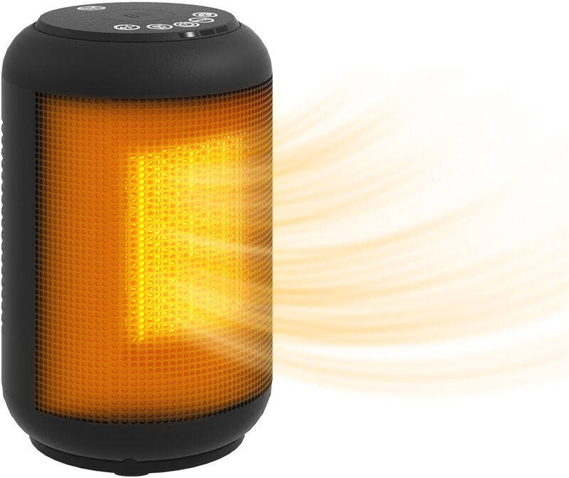 HOMCOM Ceramic Electric Heater, 1500W Fan Space Heater, Black