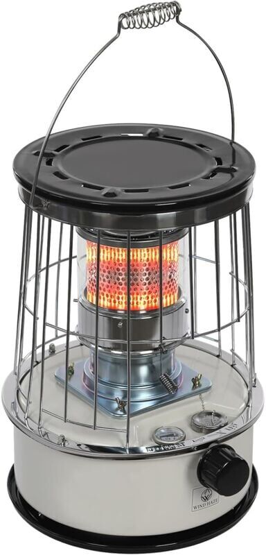 CNCEST Portable Kerosene Heater, Kerosene Heater Stove, Camping Oil Heaters with Temperature Adjustment Knob, Indoor and Outdoor Paraffin Heaters with 6L