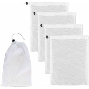 Héloise - 4 Pool Cleaning Bags, Fine Mesh Filter Bags for Swimming Pool Vacuum, Mesh Bags with Drawstring and Lock for Cleaning Pool Sheets