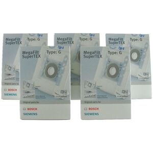 Type g Vacuum Cleaner Synthetic fleece Dust Bags x 20 + Filters - Bosch