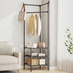 Clothes rack, Simple corner coat rack clothes drying rack on the floor bedroom bedside storage corner hanging storage night drying rack Denuotop