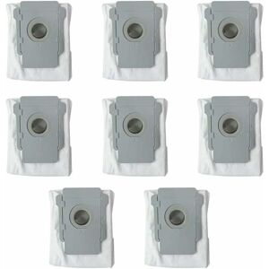 LANGRAY Pack of 8 Disposable Bags Replacement Dust Bags for iRobot Roomba i7 i7 + / i7 Plus E5 E6 E7 S9 S9 + Robot Self-Cleaning Base, Dirt Disposal Bags