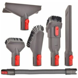 ROSE Pink Nozzle Brush Accessories Kit with Extendable Hose for Dyson V7 V8 V10 V10 V11 for Home and Car (6 in 1)