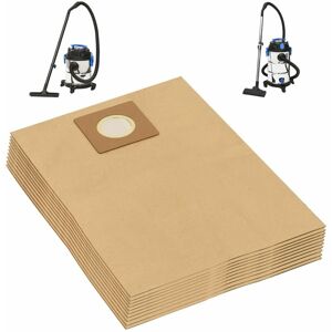 Berkfield Home - Royalton Wet Dry Vacuum Cleaner Paper Bags 10 pcs Brown