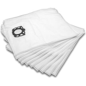 100x Vacuum Cleaner Bag compatible with Kärcher wd 5 V-25/5/22, wd 6 p s V-30/6/22/T Vacuum Cleaner, Microfleece, White - Vhbw