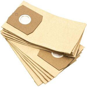 10x Vacuum Cleaner Bag compatible with Trisa Crazy Clean 9060 Vacuum Cleaner - Paper, 27.5 cm x 16 cm, Sand-Coloured - Vhbw