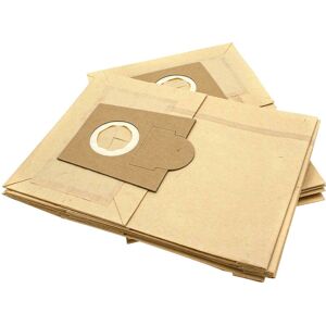 10x Vacuum Cleaner Bag compatible with Ufesa ac ufesa 5500 Vacuum Cleaner, paper, 25 cm x 19 cm, Sand-Coloured - Vhbw