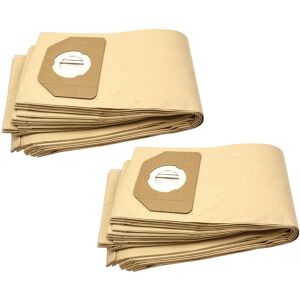 Vhbw - 20 Paper Dust Bags compatible with AquaVac s 600 s 610, s 612, s 620 s 760, s 790, x 600 Vacuum Cleaner, brown