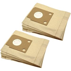 20x Vacuum Cleaner Bag compatible with Hoover s 3732 Audio, S3732 / s 3732 Vacuum Cleaner - Paper, 26 cm x 21 cm, Sand-Coloured - Vhbw