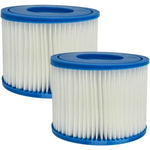 2x Filter Cartridge Type vi Replacement for Bestway FD2134, Typ vi for Pool - Spare Filter, Blue, White - Vhbw