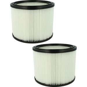 Vhbw - 2x Filter Element compatible with Nilfisk Aero 7 Galon as/e, 800A, 840A Wet/Dry Vacuum Cleaner