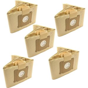 50x Vacuum Cleaner Bag compatible with Fakir s 22, s 120, S20, s 100, s 20 l Vacuum Cleaner, paper, 26 cm x 20 cm, Sand-Coloured - Vhbw