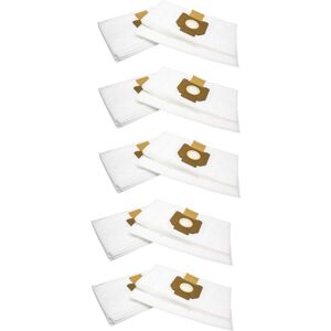 50x Vacuum Cleaner Bag compatible with Milwaukee as 250 ecp, as 30/42 Vacuum Cleaner, Microfleece, 51 cm x 43 cm, White - Vhbw