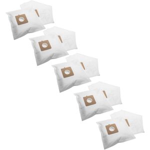 50x Vacuum Cleaner Bag compatible with Tesco vc 108 Vacuum Cleaner - Microfleece, 30.5 cm x 17 cm, White - Vhbw