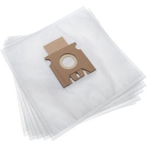 vhbw 5x Vacuum Cleaner Bag compatible with Hoover Space Explorer SL71SL11011 Vacuum Cleaner - Microfleece, 27 cm x 26.9 cm, White