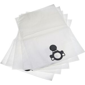 vhbw 5x Vacuum Cleaner Bag compatible with Nilfisk Attix 33-2M IC, 33-2L IC Mobile, 33-2M PC Vacuum Cleaner - Microfleece, 52.5 cm x 39 cm White