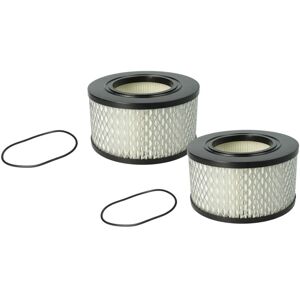 Filter Set 2x Filters compatible with Nilfisk Attix 33-2L ic, 33-2H pc, 33-01 ic, 33-2L ic Mobile Vacuum Cleaner - hepa Filter, Allergy Filter - Vhbw