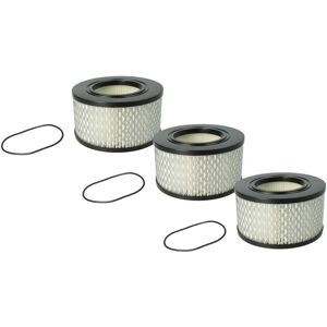 Filter Set 3x Filters compatible with Nilfisk Attix 33-2L ic, 33-2H pc, 33-01 ic, 33-2L ic Mobile Vacuum Cleaner - hepa Filter, Allergy Filter - Vhbw