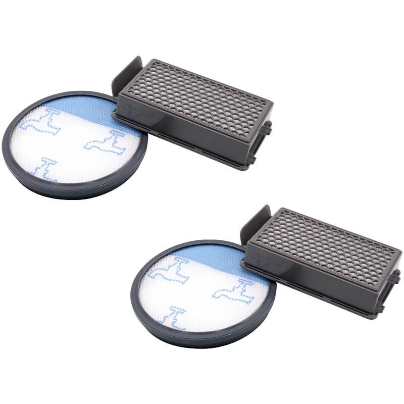 Vhbw - Vacuum Cleaner hepa Filter Set 4 pieces compatible with Tefal TW3927EA, TW3931EA, TW3953EA, TW3969EA, TW3985EA, TW3999EA