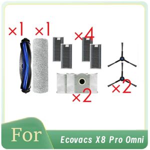 Tlily - 10 Pcs for X8 Pro Omni Robot Vacuum Roller Side Brush