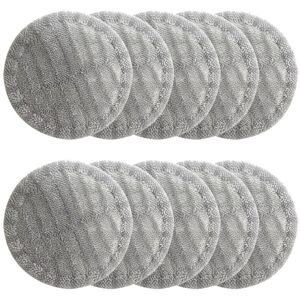 Tlily - 10 Pcs Microfiber Mop Cloth for V7 V8 V10 V11 Wet Dry Electric Brush Mopping Pad Vacuum Cleaner Parts
