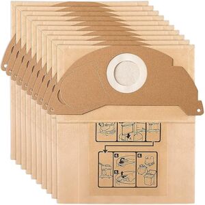 IKODM 10 Vacuum Cleaner Bags for Karcher WD2 MV2 6.904-322.0 wd 2.200 WD2250 A2004 A2054 A2099 - RWSac for vacuum cleaner