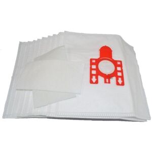 UFIXT 10 x fjm Bags For Miele Type Vacuum Cleaner Hoover Dust Bags & Filters Cat Dog Red Tab