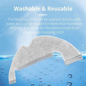 Tlily - 10PCS Accessories Kit for Xiaomi Dreame Bot D10 Plus RLS3D L10Plus/Z10Pro Vacuum Main Side Brush Filter Dust Bag Mop Rag