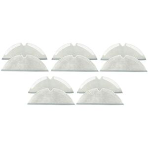 Tlily - 10pcs Mop Rag for Xiaomi Roborock Q7 Max/Q7 Max+ /Q7 Plus/T8 Vacuum Cleaner Replacement Washable Mop Cloths Spare Parts