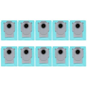 TLILY 10PCS Replacement Activated Carbon Dust Bag for Roborock q Revo /Roborock P10 A7400RR Robot Vacuum Cleaner Dust Bags