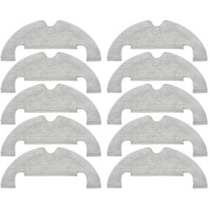 Tlily - 10Pcs Replacement Mop Cloth Rag Pad for Bot D10 Plus RLS3D Vacuum Cleaner Spare Parts