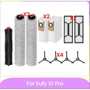 Tlily - 11PCS Main Roller Side Brush hepa Filter Dust Bag for S1 Pro