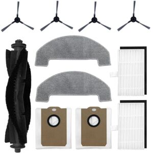 TLILY 11PCS Replacement Parts for MONSGA MS1 MAX Robot Vacuum Cleaner Main Brush Filters Side Brushes Mop Cloth Dust Bag