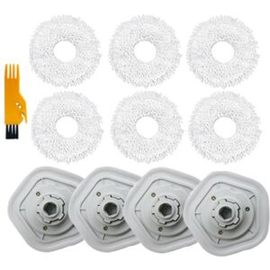 Tlily - 11Pcs Replacement Spare Parts For Xiaomi Dreame W10/W10 Pro Vacuum Cleaner Accessories Washable Mop Cloth Cleaning Brush