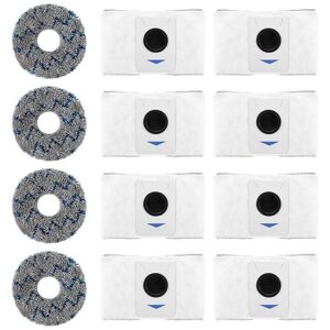 Tlily - 12 Pack Replacement Vacuum Cleaner Bags and Cleaning Cloth for T20 Omni/X1 Omni
