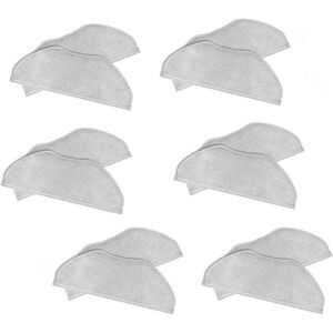 Tlily - 12 Pcs Mop Cloth for S10T STFCR01SZ Robot Vacuum Cleaner Replacement Accessories Washable Pad
