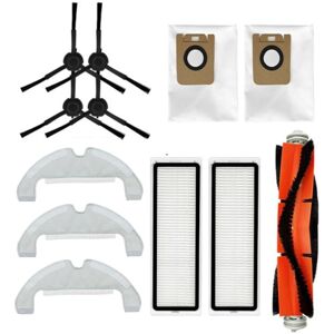 TLILY 12 Pcs Replacement Parts for D10S Plus/RLS6AD Robot Vacuum Cleaner, Main Side Brushes, Filter, Dust Cloth